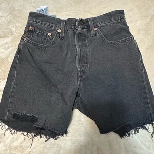 Levi's Black Jean Shorts